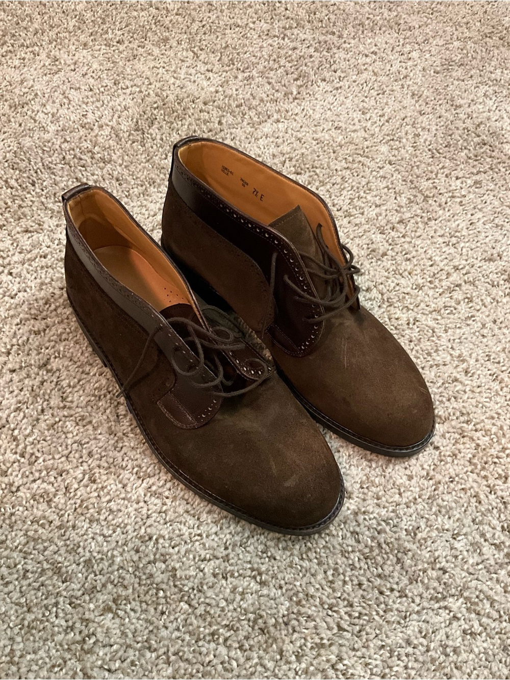 Bally Brown Suede Men's Chukka Boots size 7.5E